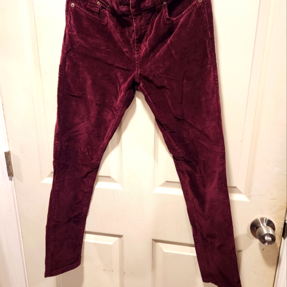 Burgundy Corduroy Pants
